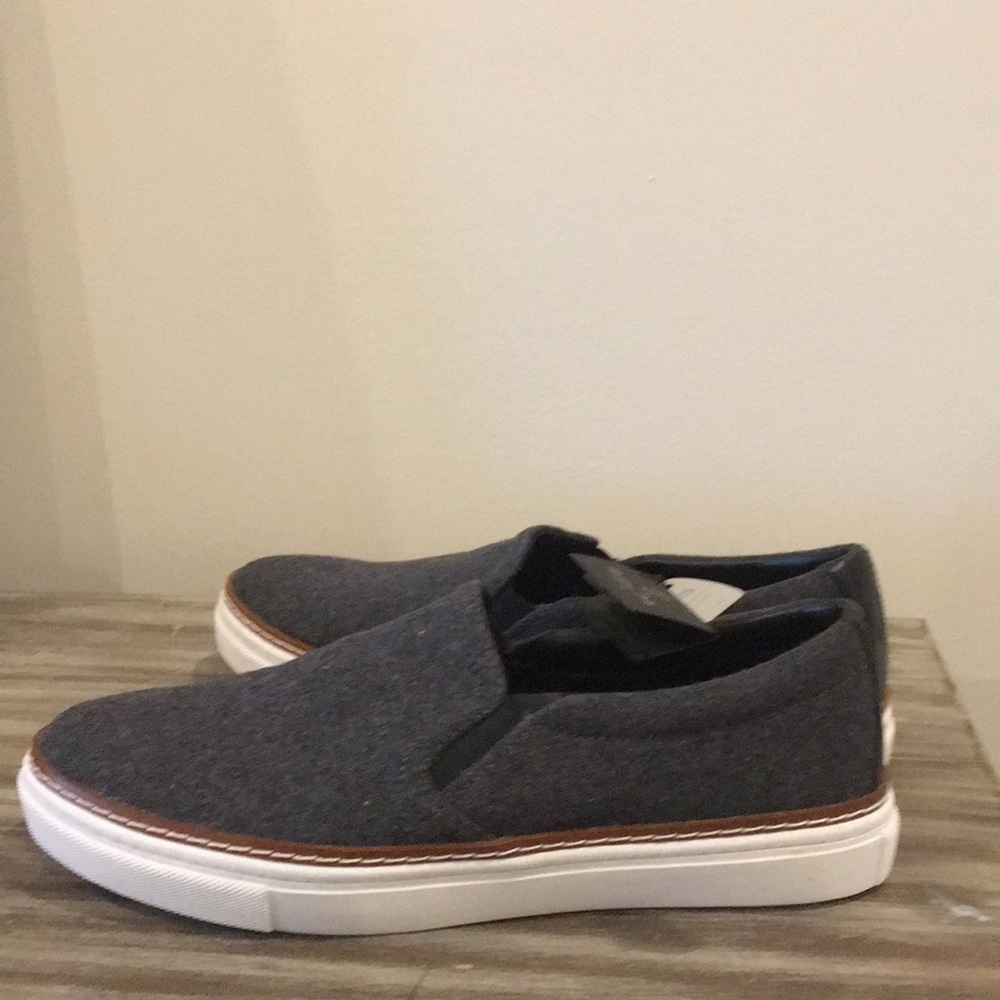 Massimo Dutti slip on sneakers wool + leather NWT